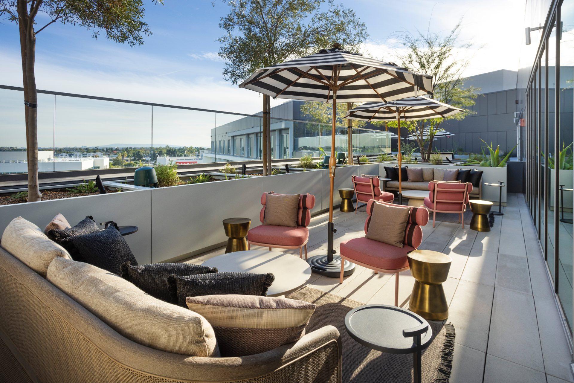 The residences West Edge Dining Terrace